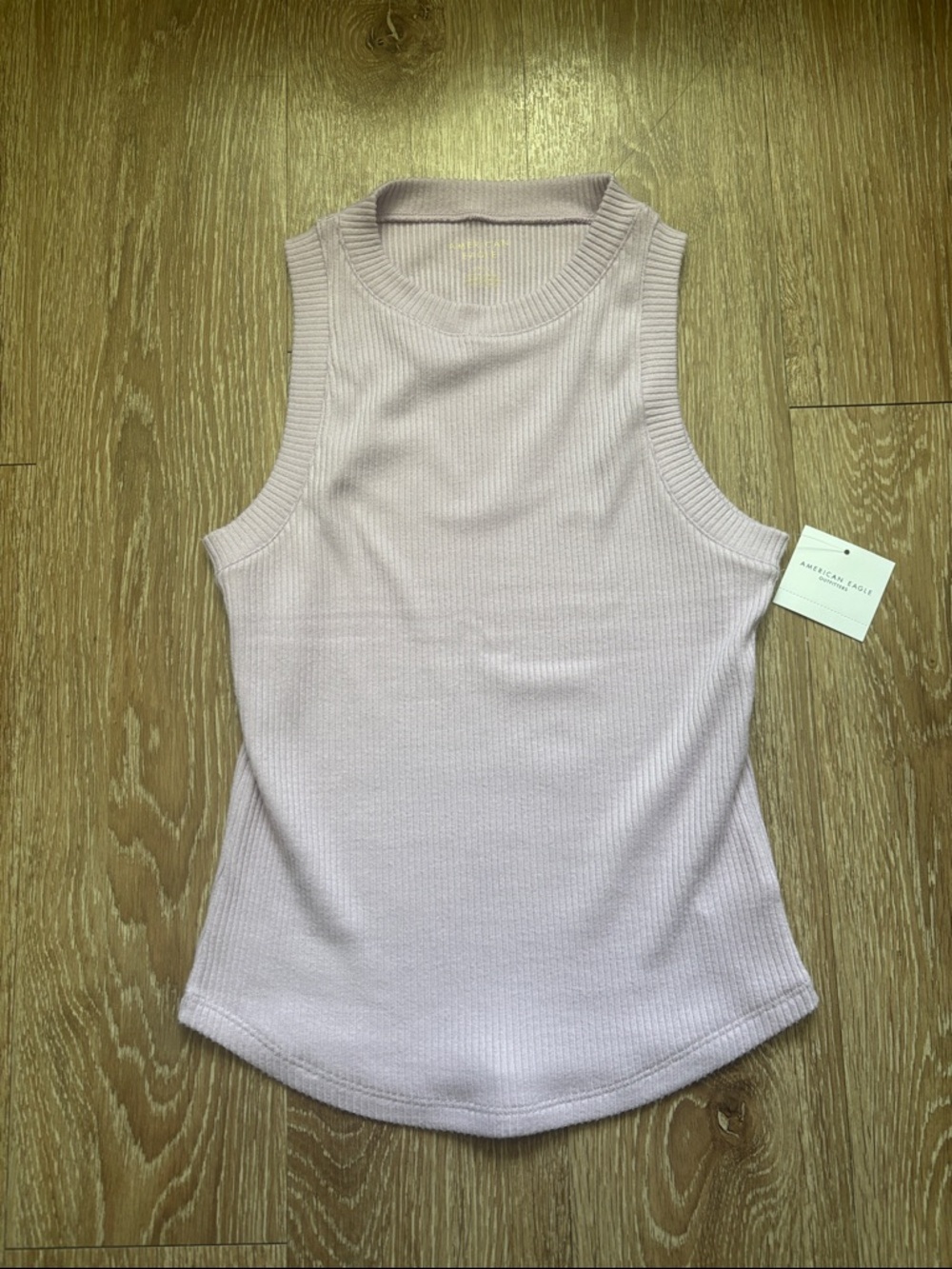 new! American Eagle lilac plush high neck tank top, small